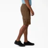 Pantalones cortos cargo de algodón de 28 cm con corte holgado y elástico