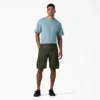 Pantalones cortos cargo de algodón de 28 cm con corte holgado y elástico Pantalones cortos cargo de algodón de 28 cm con corte holgado y elástico