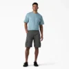 Pantalones cortos cargo de algodón de 28 cm con corte holgado y elástico