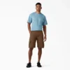 Pantalones cortos cargo de algodón de 28 cm con corte holgado y elástico