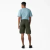 Pantalones cortos cargo de algodón de 28 cm con corte holgado y elástico Pantalones cortos cargo de algodón de 28 cm con corte holgado y elástico