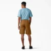 Pantalones cortos cargo de algodón de 28 cm con corte holgado y elástico