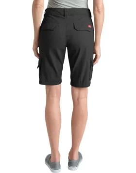 Pantalones cortos cargo de algodón de corte holgado de 28 cm para mujer