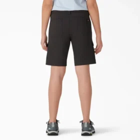 Pantalones cortos cargo de corte ajustado y refrescantes para mujer, 25 cm