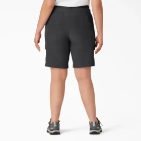 Pantalones cortos cargo de corte ajustado y refrescantes para mujer, talla grande, 25 cm