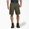 Pantalones cortos cargo de corte holgado con tejido ripstop, 28 cm