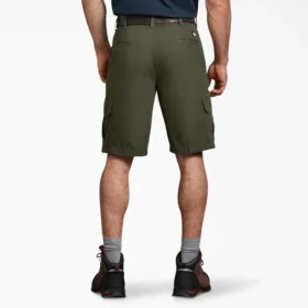 Pantalones cortos cargo de corte holgado con tejido ripstop, 28 cm