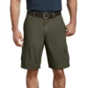 Pantalones cortos cargo de corte holgado con tejido ripstop, 28 cm