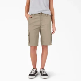 Pantalones cortos cargo de corte holgado para mujer, 28 cm