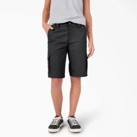 Pantalones cortos cargo de corte holgado para mujer, 28 cm