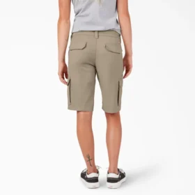 Pantalones cortos cargo de corte holgado para mujer, 28 cm