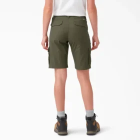 Pantalones cortos cargo ripstop para mujer, 23 cm