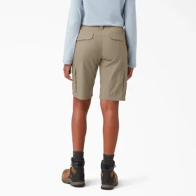 Pantalones cortos cargo ripstop para mujer, 23 cm