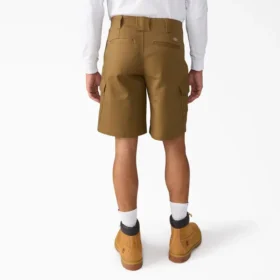 Pantalones cortos cargo Tradebuilt de lona de algodón, 28 cm