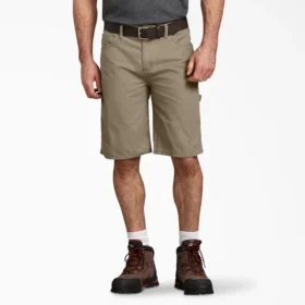 Pantalones cortos de carpintero de algodón de corte holgado, 28 cm