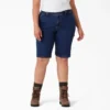 Pantalones cortos de carpintero de corte holgado para mujer, talla grande, 28 cm Pantalones cortos de carpintero de corte holgado para mujer, talla grande, 28 cm