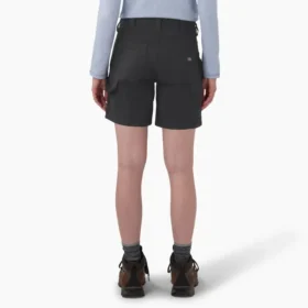 Pantalones cortos de carpintero de lona para mujer, 18 cm