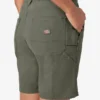 Pantalones cortos de carpintero de lona para mujer, 18 cm