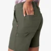 Pantalones cortos de carpintero de lona para mujer, 18 cm
