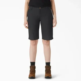 Pantalones cortos de carpintero Duck de corte holgado para mujer, 28 cm Pantalones cortos de carpintero Duck de corte holgado para mujer, 28 cm