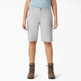 Pantalones cortos de carpintero Duck de corte holgado para mujer, 28 cm Pantalones cortos de carpintero Duck de corte holgado para mujer, 28 cm