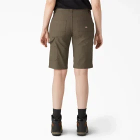 Pantalones cortos de carpintero Duck de corte holgado para mujer, 28 cm