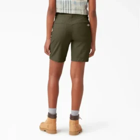 Pantalones cortos de corte holgado y efecto refrescante para mujer, 23 cm