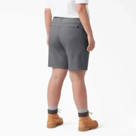 Pantalones cortos de corte holgado y refrescantes para mujer, talla grande, 23 cm
