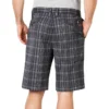 Pantalones cortos de cuadros con corte holgado y frente liso Performance Flex de 28 cm Pantalones cortos de cuadros con corte holgado y frente liso Performance Flex de 28 cm