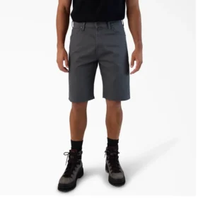 Pantalones cortos de lona de algodón Flex de 5 bolsillos, 28 cm