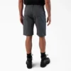 Pantalones cortos de lona de algodón Flex de 5 bolsillos, 28 cm