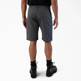 Pantalones cortos de lona de algodón Flex de 5 bolsillos, 28 cm