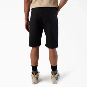Pantalones cortos de lona de algodón Flex de 5 bolsillos, 28 cm