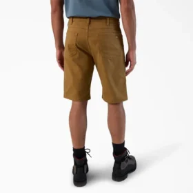 Pantalones cortos de lona de algodón Flex de 5 bolsillos, 28 cm