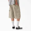 Pantalones cortos de lona de carpintero desgastados y holgados, 33 cm