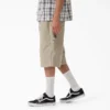Pantalones cortos de lona de carpintero desgastados y holgados, 33 cm
