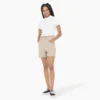 Pantalones cortos de lona para mujer, corte regular, 12,7 cm