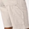 Pantalones cortos de pintor en jacquard tonal, 28 cm Pantalones cortos de pintor en jacquard tonal, 28 cm