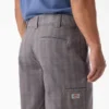 Pantalones cortos de trabajo a cuadros, 28 cm
