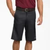 Pantalones cortos de trabajo de corte holgado con bolsillos multiusos, 33 cm Pantalones cortos de trabajo de corte holgado con bolsillos multiusos, 33 cm