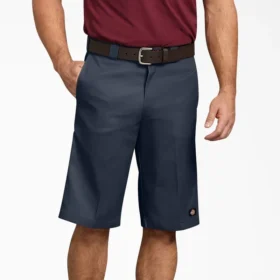 Pantalones cortos de trabajo de corte holgado con bolsillos multiusos, 33 cm