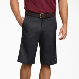 Pantalones cortos de trabajo de corte holgado con bolsillos multiusos, 33 cm