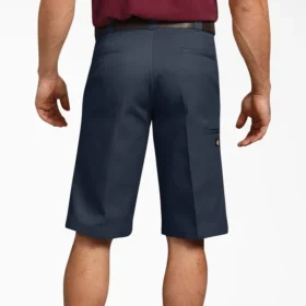 Pantalones cortos de trabajo de corte holgado con bolsillos multiusos, 33 cm