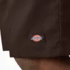Pantalones cortos de trabajo de corte holgado y frente liso, 33 cm Pantalones cortos de trabajo de corte holgado y frente liso, 33 cm