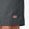 Pantalones cortos de trabajo de corte holgado y frente liso, 33 cm
