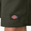 Pantalones cortos de trabajo de corte holgado y frente liso, 33 cm