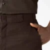 Pantalones cortos de trabajo de corte holgado y frente liso, 33 cm Pantalones cortos de trabajo de corte holgado y frente liso, 33 cm
