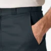 Pantalones cortos de trabajo de corte holgado y frente liso, 33 cm Pantalones cortos de trabajo de corte holgado y frente liso, 33 cm