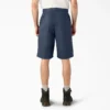 Pantalones cortos de trabajo de corte holgado y frente liso, 33 cm