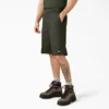 Pantalones cortos de trabajo de corte holgado y frente liso, 33 cm